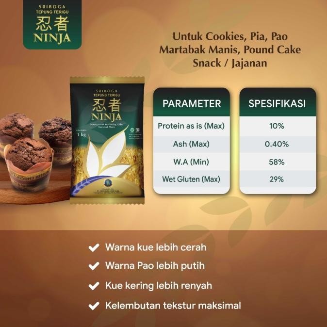 

Murah Tepung Sriboga Ninja 10 Kg ( 10 Pcs )