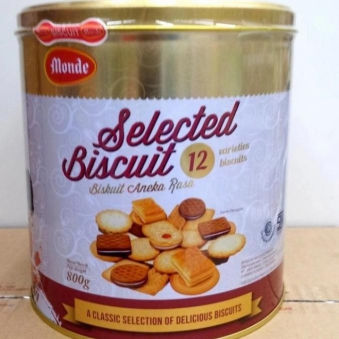 

Promo Monde Assorted Selected Biscuits / Biskuit Aneka Rasa Kaleng 800 Gram