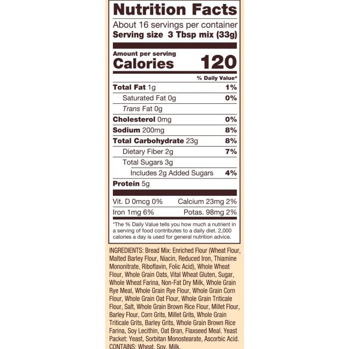 

Promo BobS Red Mill 10 Grain Bread Mix 539Gr