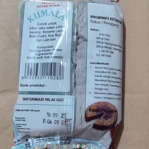 

Sale Tepung Ketan Hitam Kumala 250Gr 1 Dus Isi 10Bks
