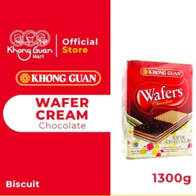 

Sale Khong Guan Wafer Tin Cokelat 1300 Gr / Kue Kaleng Khong Guan Wafer