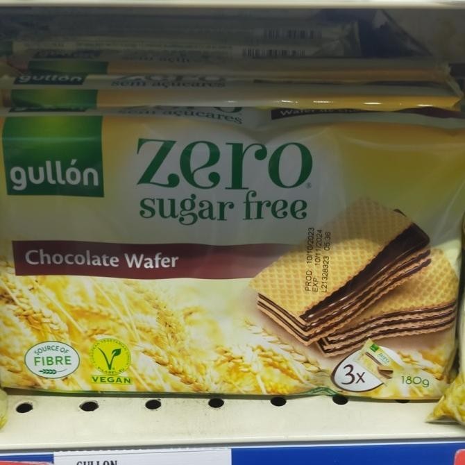 

Murah Gullon Choco Chocolate Wafer Cokelat Coklat Sugar Free Zero Gula 150Gr