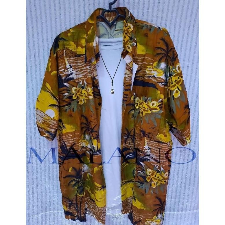 Kemeja Pantai Pendek Uk M L Xl Dan Xxl Pria / Jumbo / Kemeja Pantai Premium