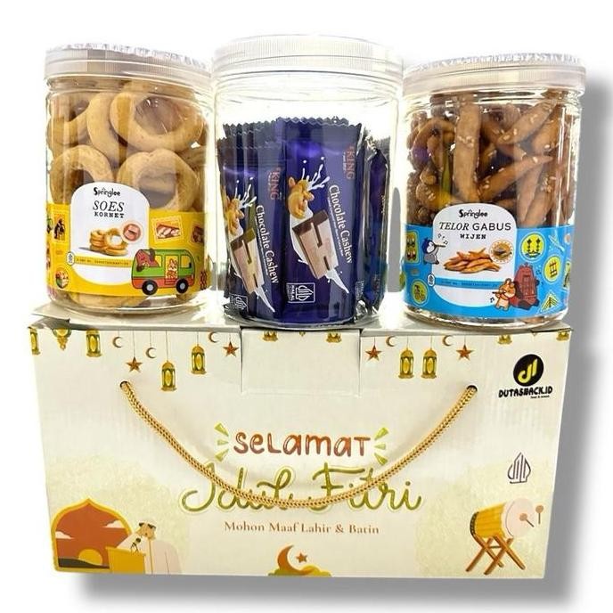 

Murah Hampers Mertua Isi 3 Toples Coklat Dan Cemilan