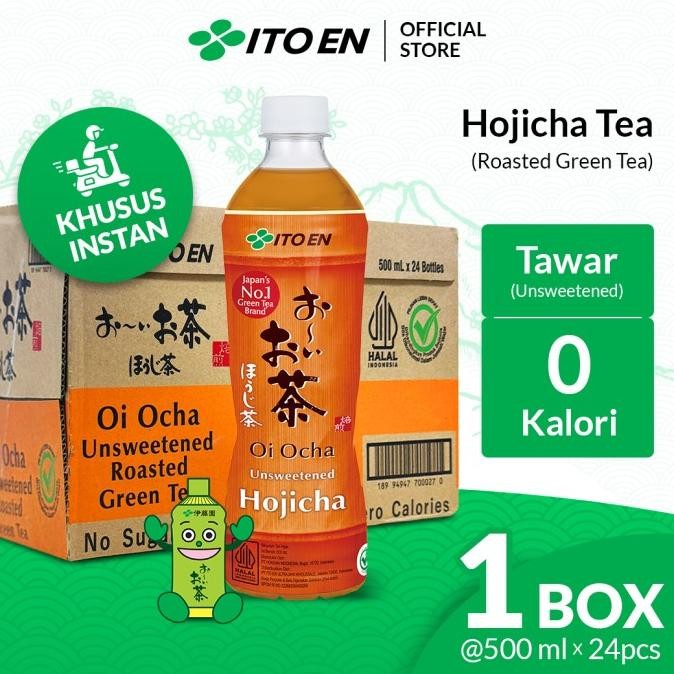 

Sale Ito En Hojicha Roasted Green Tea No Sugar 500Ml Isi 24 Pcs - Khusus Instant