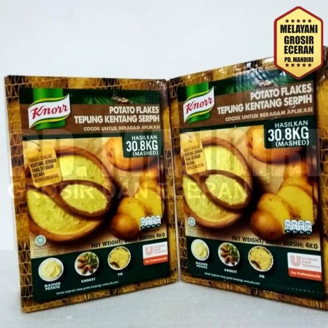 

Promo Knorr Potato Flakes 4Kg / Tepung Kentang Knorr