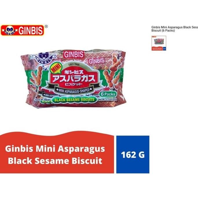 

Murah Ginbis Mini Asparagus Black Sesame Biscuit (6 Packs)