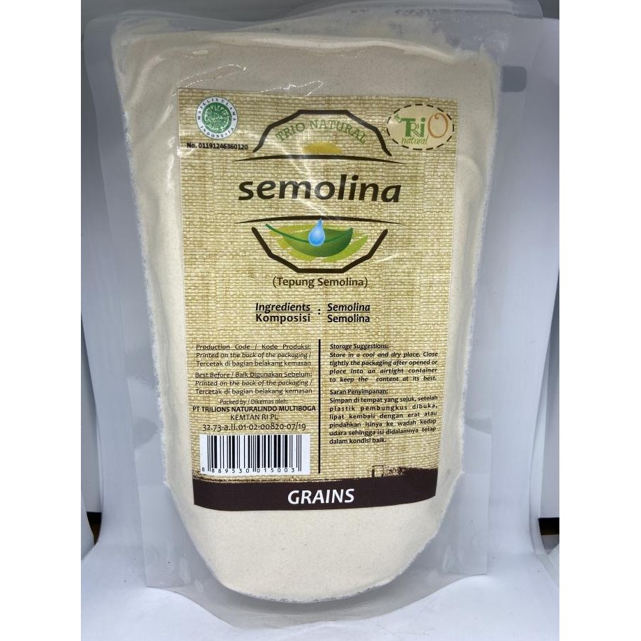 

Murah Trio Natural Semolina 500 Gr