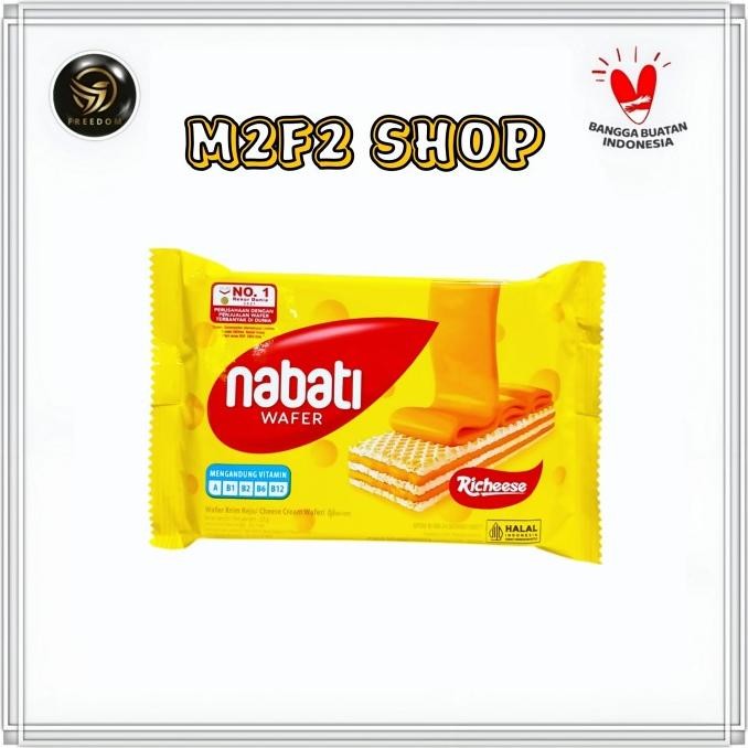 

Murah Nabati Wafer Richeese Cheese Cream | Krim Keju Sachet - 37 Gr (Harga Karton)