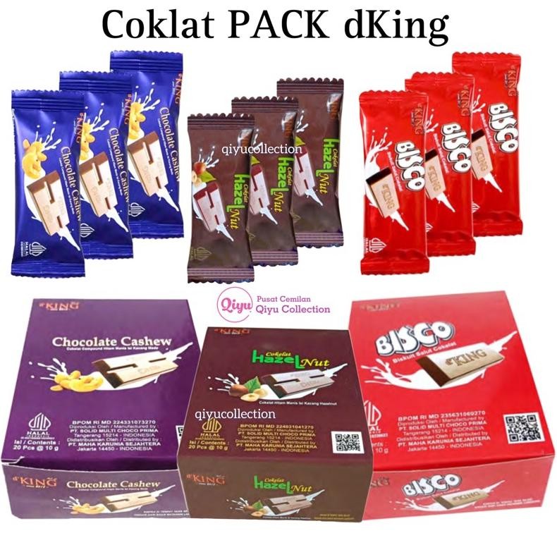 

rd-67 fx-4 [PACK] Aneka Coklat dKing - Chocolate Cashew dKing - Coklat Mede Kurma Biskuit Almond Murah - Cemilan Viral Original Original