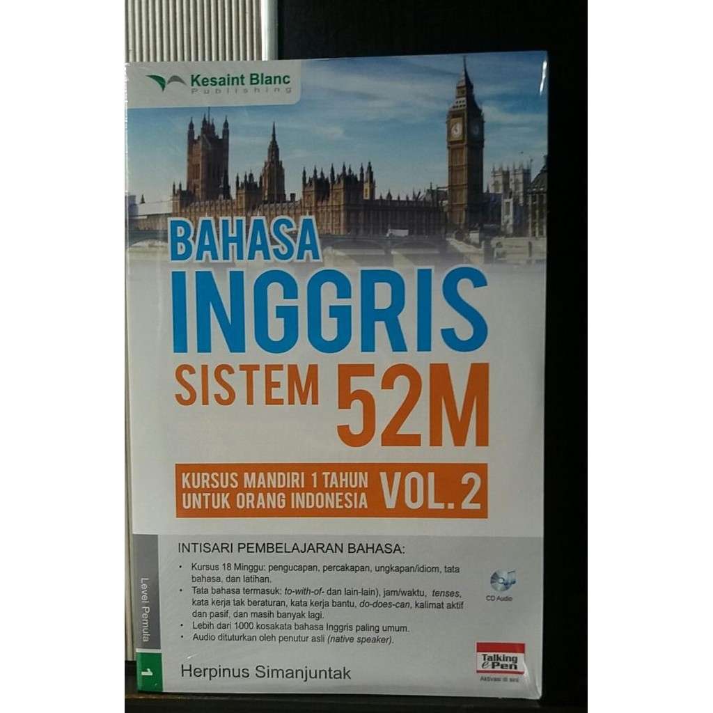 Bahasa Inggris Sistem 52 M Jilid 2 + CD Audio