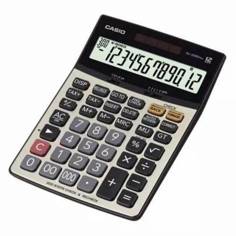 

fn-56 VE29 Kalkulator Casio DJ-220D Plus Check & Correct Calculator DJ220D Plus Original Original