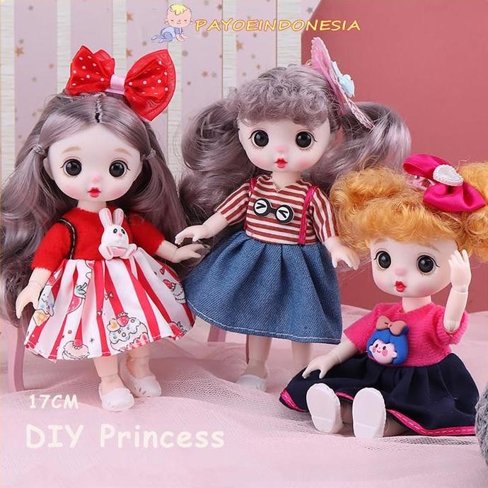BAMBINO Mainan Bjd Doll boneka yuna DIY princess girls gift Plastik Dolls nUg