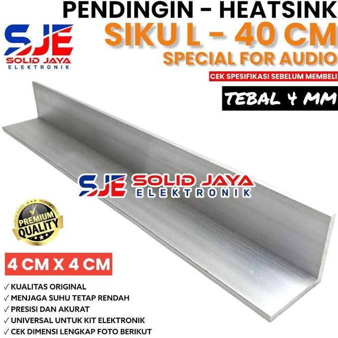 PENDINGIN HEATSINK SIKU L 40 CM 4X4 CM MODEL L SIKU SUDUT 4 X 4 CM HETSINK HETSING 4CMX4CM 4X4CM 40C