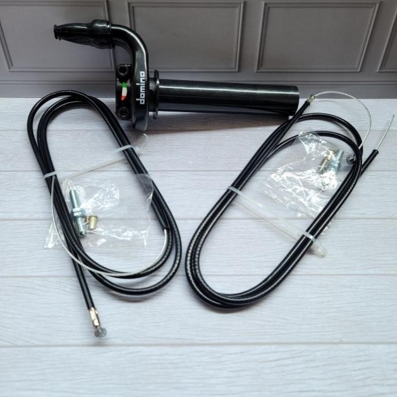Ed-7 Gas Spontan Domino 1 Kabel/2 Kabel Universal Vixion Cb 150R Cbr Satria Fu Byson Verza