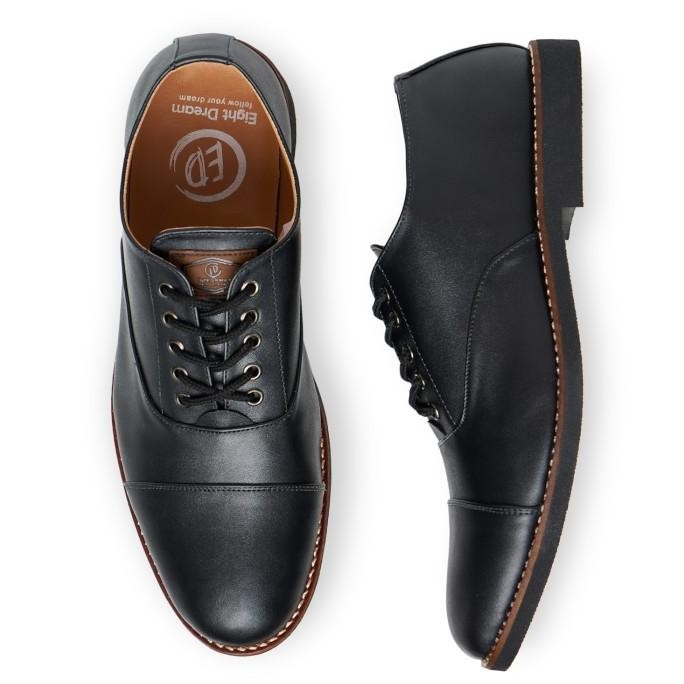 OXFORD BLACK | EIGHT DREAM | Sepatu Pantofel Pria PS12