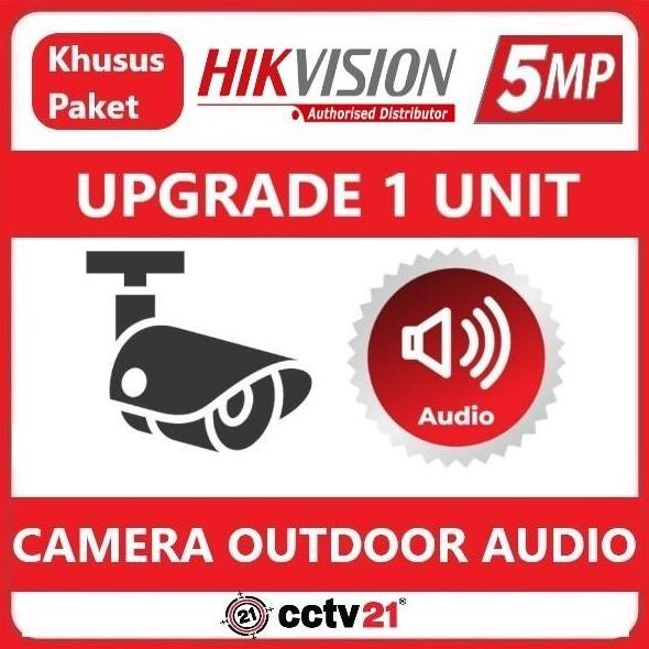 UPGRADE CCTV HIKVISION 5MP Outdoor AUDIO Khusus Paket CCTV Hikvision