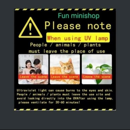 lampu uv sterilizer disinfection uv light 38w anti covid