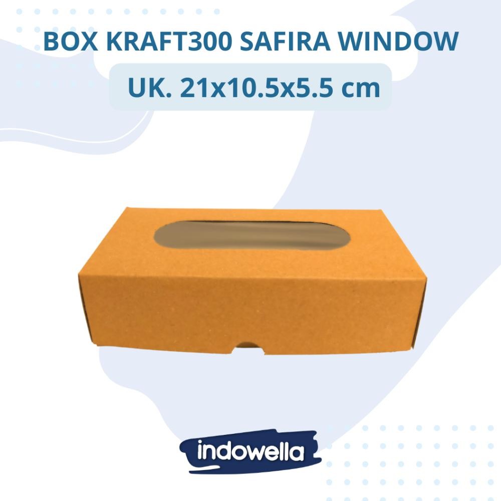 Ku09 Box Kue / Kardus Makanan Safita Coklat Dan Putih