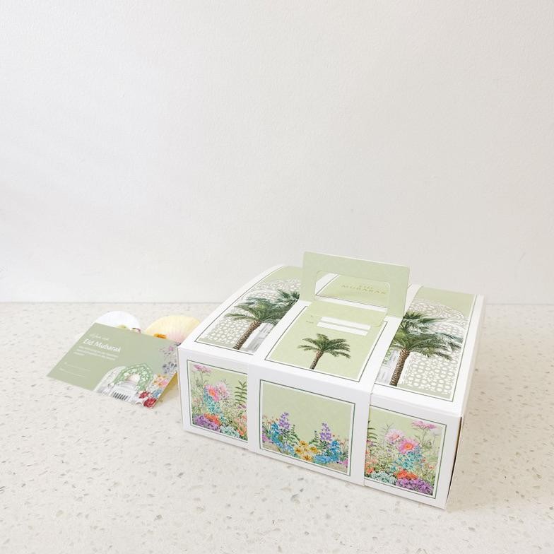 

(ISI 5 Pcs) Box Zahra | Kotak Kue Lebaran 22x22x8cm