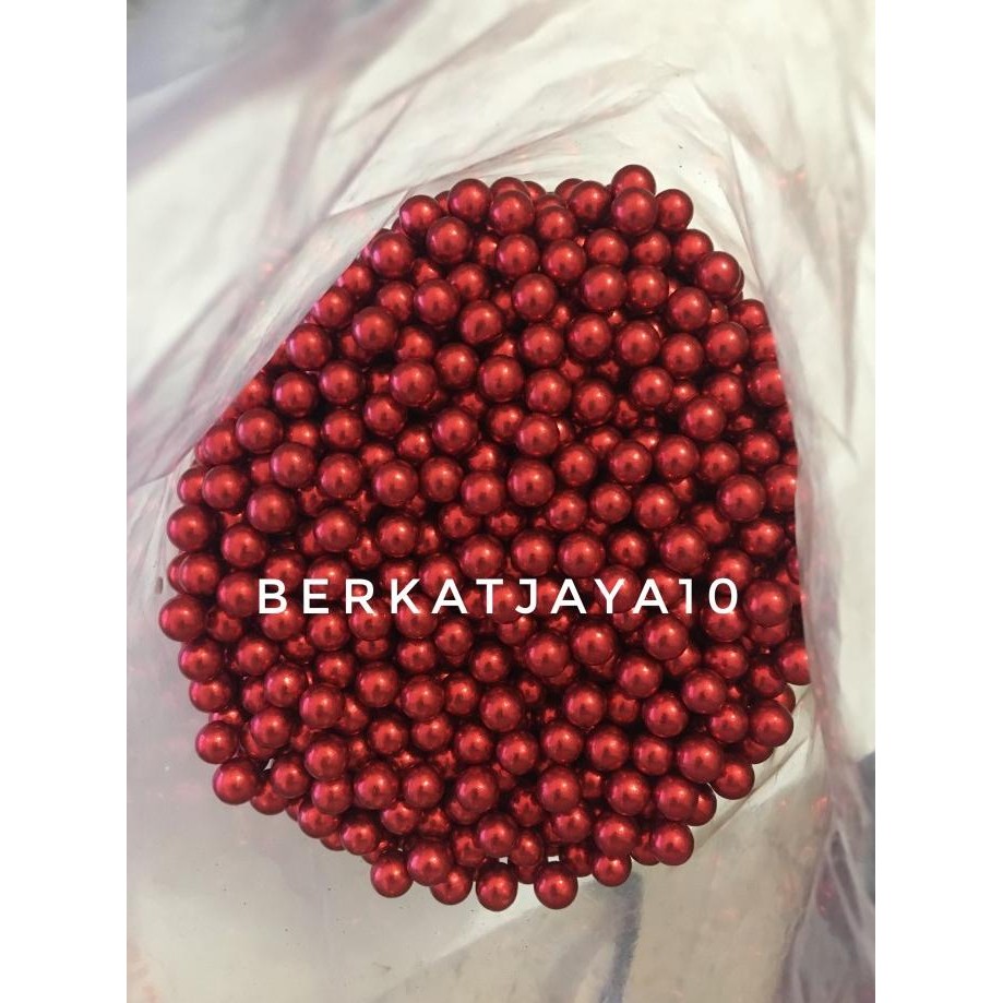 

Sprinkle Mutiara Pearl Red Merah Edible 20gr Dekorasi Kue Topping Cake nUg