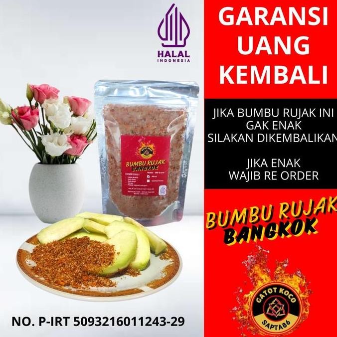 

Bumbu Rujak Bangkok Tabur Jambu Kristal 100gr - Bumbu Pedas Manis - Bahan Spices Bubuk Buah Herbal Botol nUg