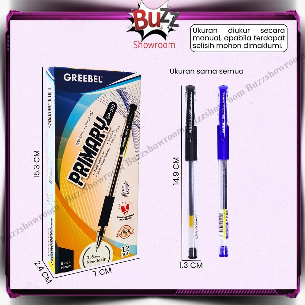 

fb-43 hj-64 Pulpen Gel Greebel Pena Standard PRIMARY Parko 0.5mm 0.4mm Box Murah Original