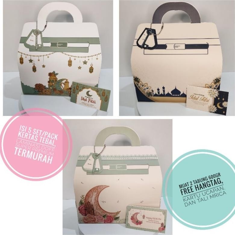

5set PACKAGING HAMPERS TOPLES DOUBLE 600GR KUE KERING LEBARAN IDUL FITRI TERMURAH