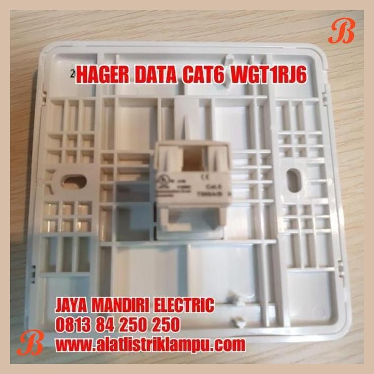 [JME] SAKLAR HAGER DATA CAT6 WGT1RJ6 / OUTLET DATA HAGER CAT6E