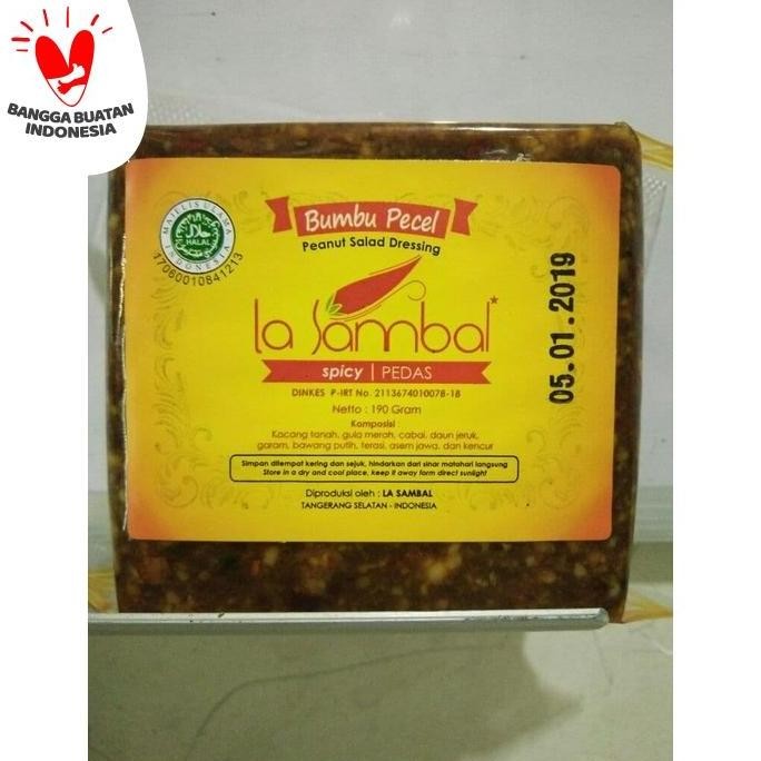 

BUMBU PECEL La Sambal RASA PEDAS nUg