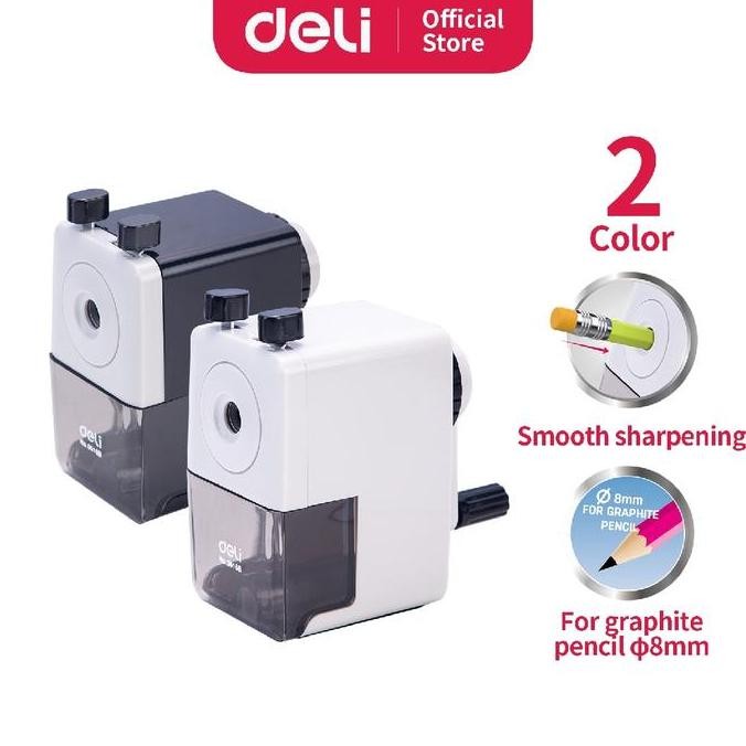 

deli rautan pensil putar pisau kualitas tinggi tahan lama anti slip berdiri stabil di meja e0616b stationery termurah