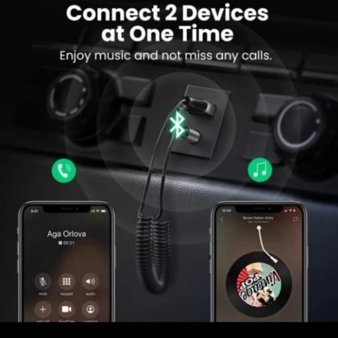 Ugreen Receiver Audio Car Bluetooth Kabel AUX - 70601