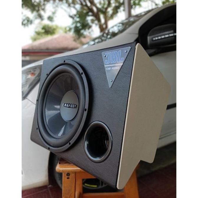 AUDIO MOBIL SUBWOOFER EMBASSY 12 INC(PASIF) SUDAH TERPASANG DENGAN KABEL