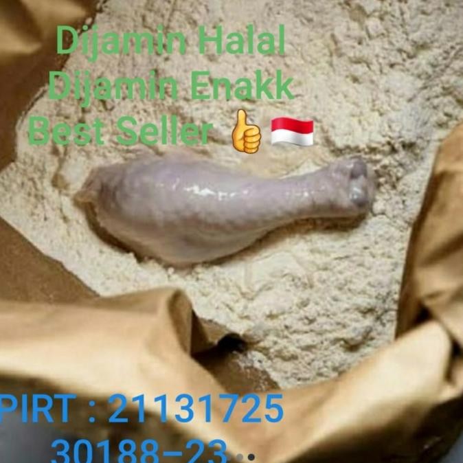 

Terlaris! Batter Breader Mix 2,5Kg / Halal-Tepung Kentucky Siap Pakai 2,5Kg