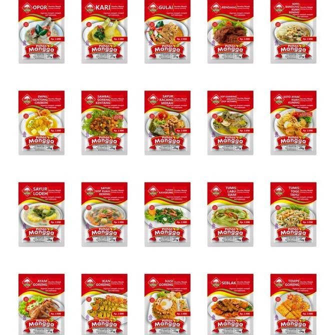 

BUMBU MASAK MIX ALL ITEM (20pcs) Cap Pohon Mangga Ayam Masakan Merah Soto Gulai Kambing nUg