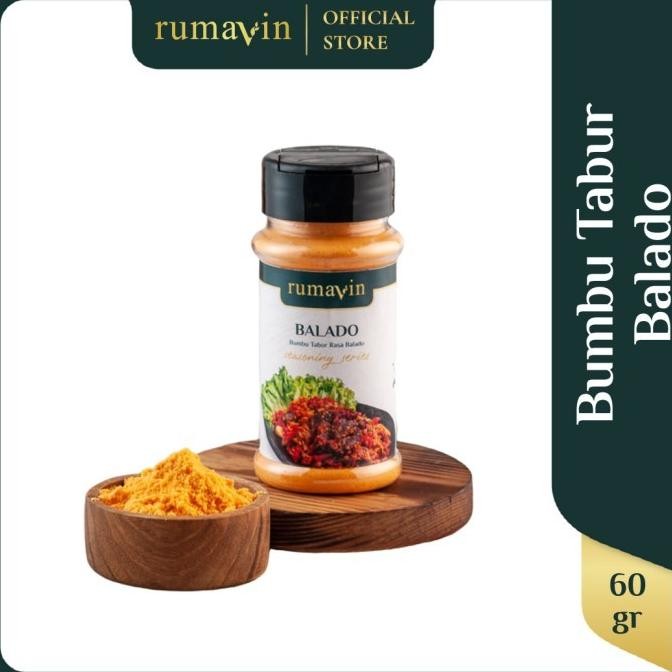 

Rumavin - Premium Bumbu Tabur Balado Botol 60gr nUg