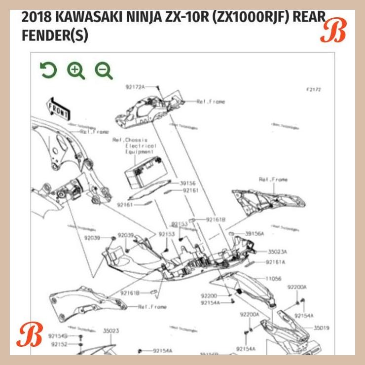 [ALK] UNDERTAIL UNDER TAIL SPAKBOR SLEBOR KOLONG ZX10R ZX10 2018 ORIGINAL