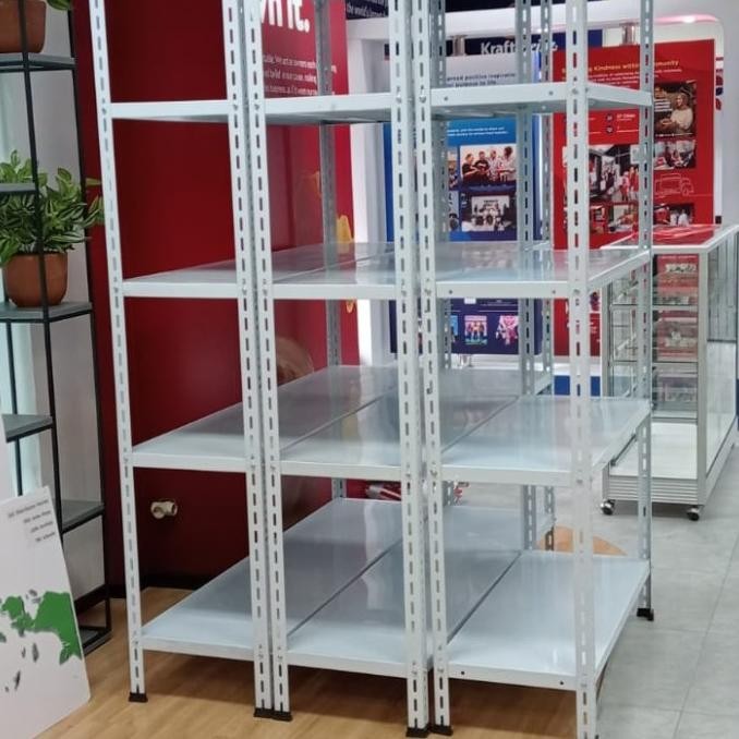 rak besi siku 5 susun 100x40x200