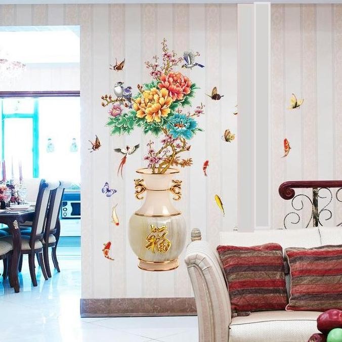 TERBARU STIKER DINDING GUCI BUNGA BESAR XXL SK2019 HIASAN STICKER