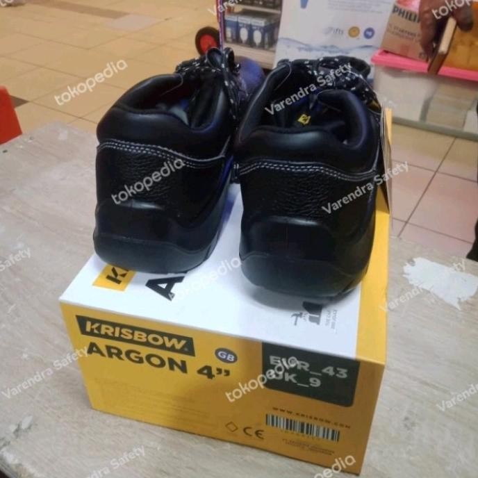 Terjangkau Sepatu Safety Krisbow Argon 4" Asli Terbaru