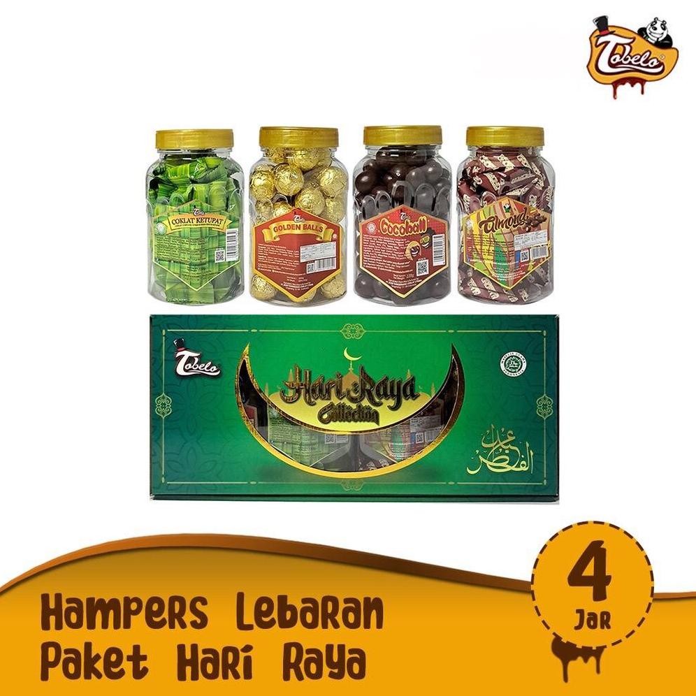 

PRODUKSI BARU Paket Coklat Tobelo Hampers Hari Raya Lebaran Isi 4 Varian Coklat
