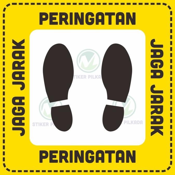 

TERBARU STIKER JAGA JARAK 38,5X38,5CM