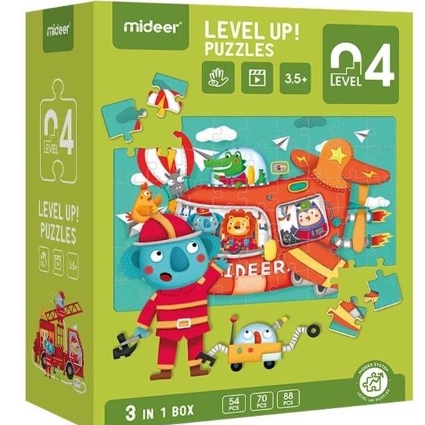 Mideer Puzzle Level 4 Transportation - Mainan Edukasi Anak