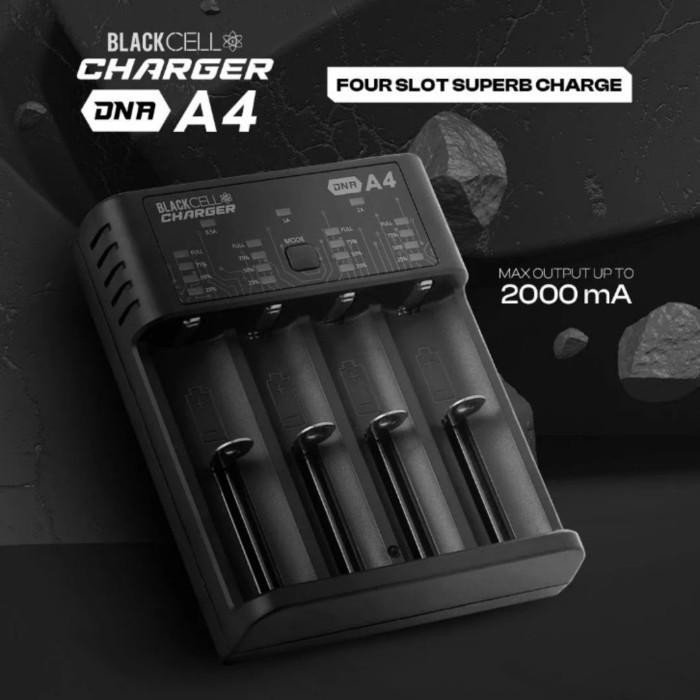 Charger Blackcell Dna A4 4 Slot Battery Charger - Charger Baterai Dna A4