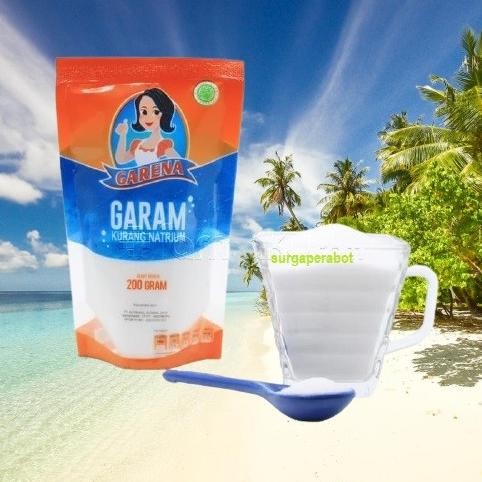 

Garam Kurang Natrium Garena 200gr untuk Diet Hipertensi / Darah Tinggi nUg