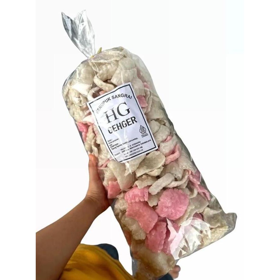 

Kerupuk Sangrai HG Gehger 500Grm Camilan Snack Food Tapioka snackparty pack Cemilan Makanan Putih Keripik upil pasir Cikur Pink Manis nUg