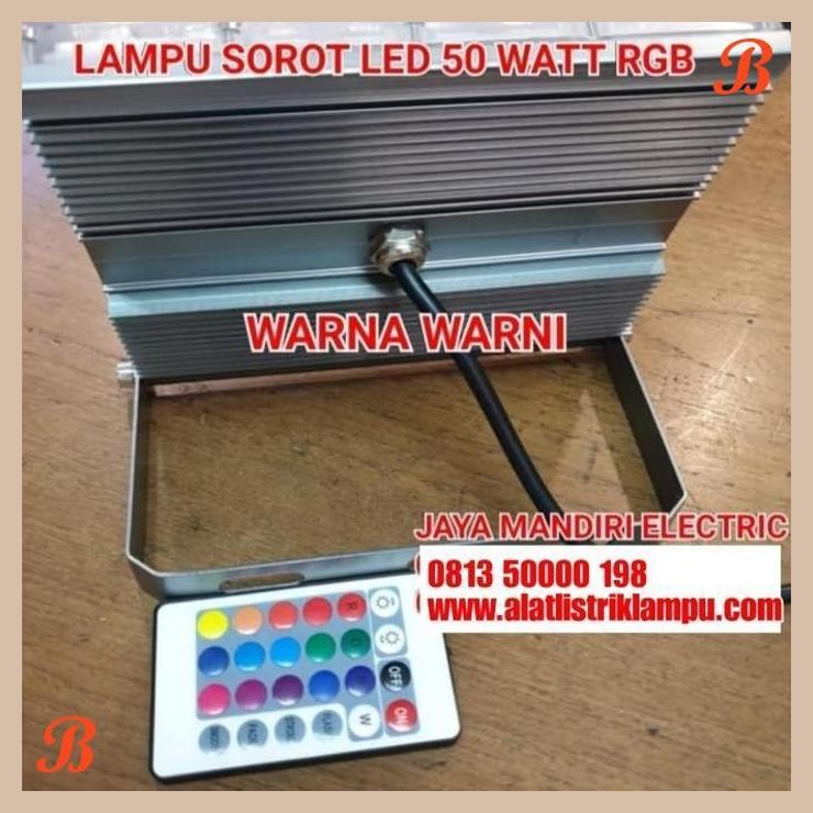 [JME] LAMPU SOROT LED 50W RGB 50WATT WARNA WARNI 50 WATT