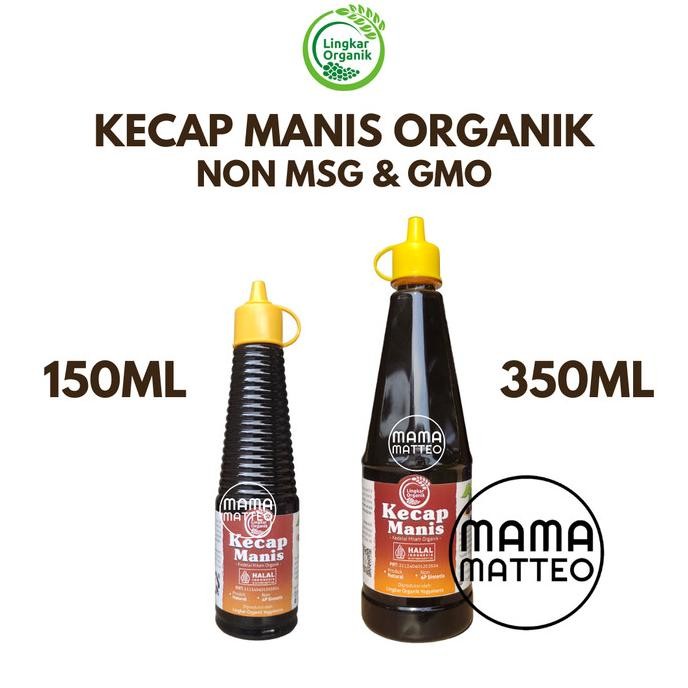 

LINGKAR ORGANIK Kecap Manis Organik Sehat Non MSG & GMO / 150ML&350ML nUg