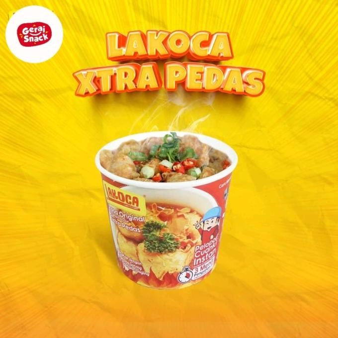 

Cuanki Instan Lakoca Cukup Tinggal Seduh Extra Cabe Bubuk 45 Gram nUg