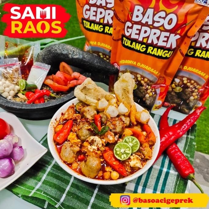 

Baso tulang rangu geprek samiraos nUg